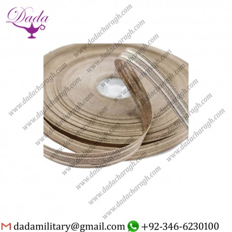 Tawny Gold Double Stripe Military  Bullion galon Braid Trim