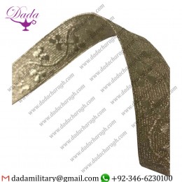 Shamrock Silver Lace, Mylar, Fancy, Military, Army, Braid , Irish,18mm 1.8cm
