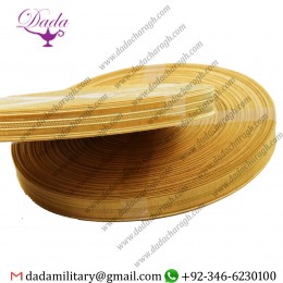 Pilot Military Uniform 13 mm Braid , Army, Navy Vestment Gold Metallic Thread