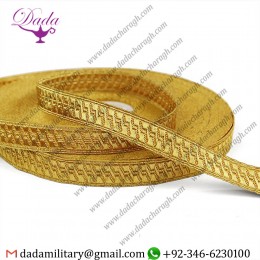 MORROW braid Geometric pattern braid gold Bullion Braid Trim
