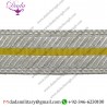 Braid 50 mm Silver Yellow Silver Mylar Lace