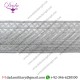 Braid 65 mm Silver mylar Rank Lace Trim tresse