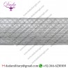 Braid 65 mm Silver mylar Rank Lace Trim tresse