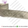 Gallon Silver Braid Lace Trim 40mm