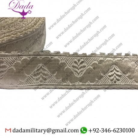 Gallon Silver Gallon Lace Trim 30mm