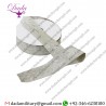 Silver Bullion Leaf Pattern Braid tresse Trim