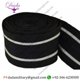 CAFC braid 2 BAR SILVER UNIFORM trim lace