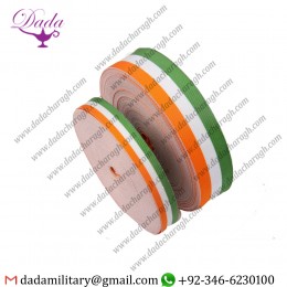 Military Medal Ribbons, white green orange