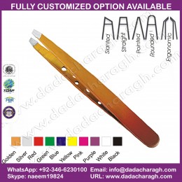 STAINLESS STEEL PRECISION CURVED TIP TWEEZERS