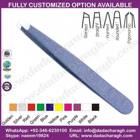 STAINLESS STEEL PRIVATE LABEL WHOLESALE EYELASH EYEBROW TWEEZER