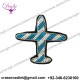 China Bullion Wire Hand Embroidery Small Aeroplan brooch