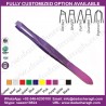 THREE COLORS TWEEZER, STAINLESS STEEL  EYEBROW TWEEZERS