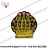 Crown Bullion Wire Brooch  Hand Embroidery Bullion Wire Crown Brooches