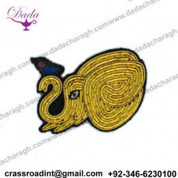 Elephant Bird Brooch Hand Embroidery Indian Silk Badges Emblem China Motif Creative Brooch Decorative Pins Simple Brooch