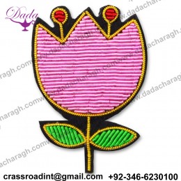 embroidery Cartoon Indian silk badges brooch decorative pins simple brooch1