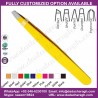 YELLOW COLOR TWEEZER PROFESSIONAL STAINLESS STEEL EYEBROW TWEEZERS YELLOW