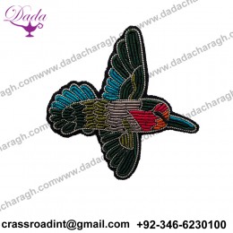 Little Bird Brooch Hand Embroidery Indian Silk Badges Emblem China Motif Creative Brooch Decorative Pins Simple Brooch