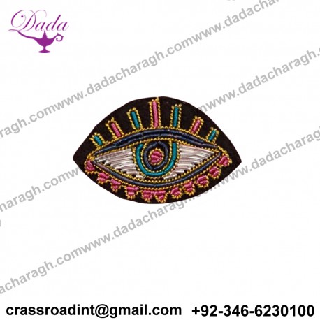Fashion Bullion Wire Embroidery Brooches, Bullion Embroidery brooch Supplier