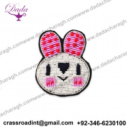 Cartoon Head Bullion Wire Applique