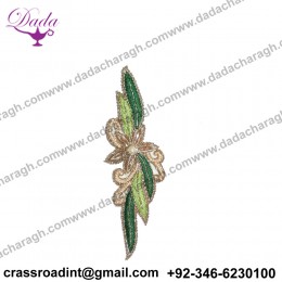 Zari Hand Made Embroidery Patches, Applique For Saree, Lehenga, Blouse, Kurta, Salwar Suit, Jeans, T-shirt, Dupattas