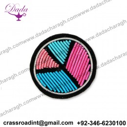 Direct Factory Made Hand Embroidery Designs Custom Cloth Badge Brooch