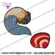 Shell's Dream Bullion Wire Brooch Pin Hand Embroidery Brooch Badges Bullion Wire Fashion Jacket Embroidered Patches