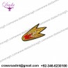 Russian Comet Bullion Wire Brooch Pin Hand Embroidery Brooch Badges Bullion Wire Fashion Jacket Embroidered Patches