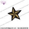 Star Bullion Wire Brooch Pin Hand Embroidery Brooch Badges Bullion Wire Fashion Jacket Embroidered Patches