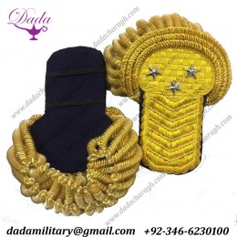 Epaulettes Officer Gold Bullion Wire Fringe Shoulder