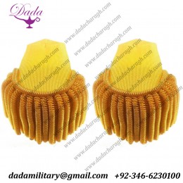 Shoulder Boards Gold Laced Regiment British And French Military Bullion Fringe Epaulette 1810