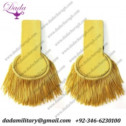 French British Dragoon Gold Fringe Epaulettes Shoulder Board From Napoleon Wars