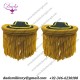 Uniform Shoulder Epaulette Black And Gold, Marching Band Epaulette, Fringe Epaulette
