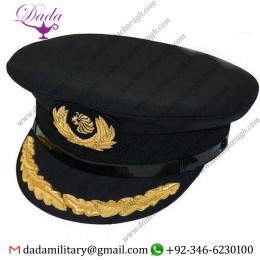 Embroidery Badge Pilot Uniform Cap
