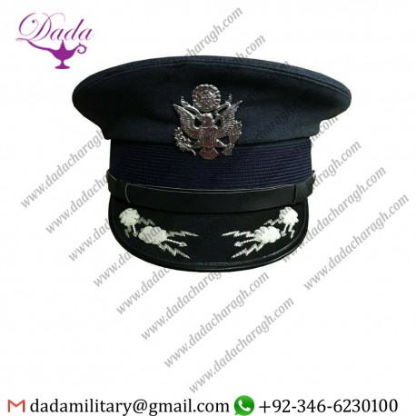 USAF Us Air Force LTC Officer Blue Dress Hat Visor Cap