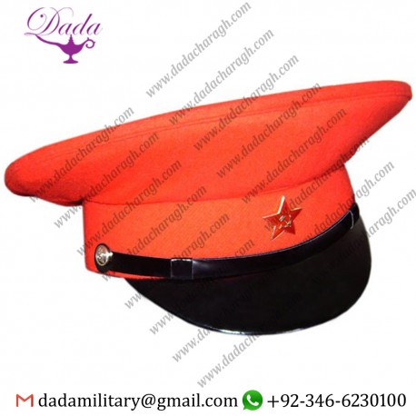 USSR Star Bloody General Red Visor Hat