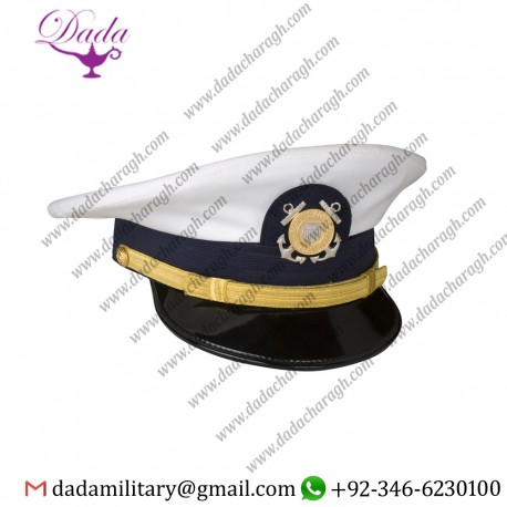 White Cap Coast Guard Enlisted Complete Cap
