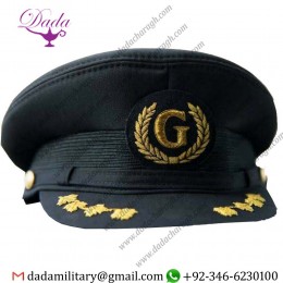 Hand Embroidery Cap, Georgia Air Line Pilot Cap Replica