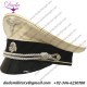 Uniform German Cap, Allgemeine SS Officers White Visor Cap, White Piped