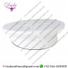 Officer’s Marine Corps White Vinyl Cover (Rag) With Quatrefoil