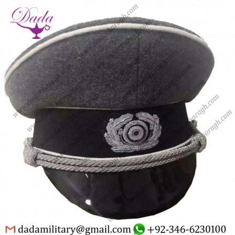 Embroidery Badge German Officer Cap Complete With Top Eagle Hand Embroidered