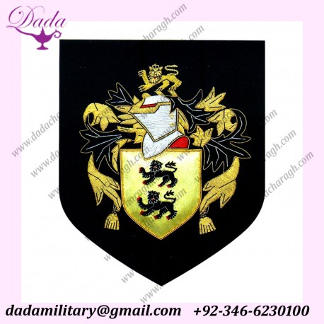 Custom Embroidered Bullion Crest