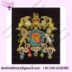 Embroidered Bullion Crest, British coat of arms crest