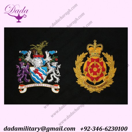 Embroidered crests for blazers