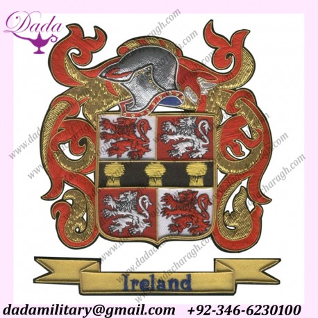 Hand Embroidery Family Crest Blazer Badges