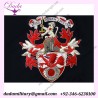 hand embroidered Family Crest