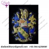 Family Coat of arms hand made bullion embroidery crest