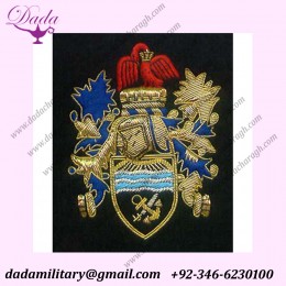 Hand Embroidery Bullion Wire Badges
