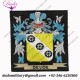 Family crest embroidered patches