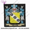 Family crest embroidered patches