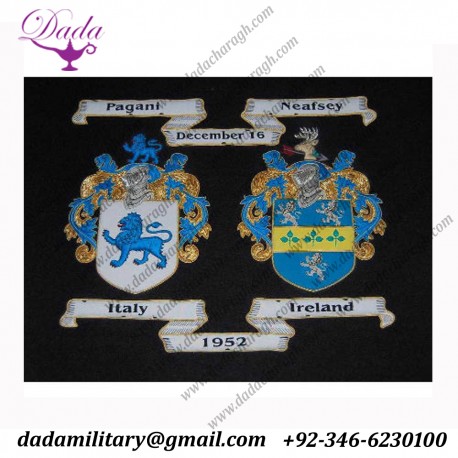 Family Crest Embroidered